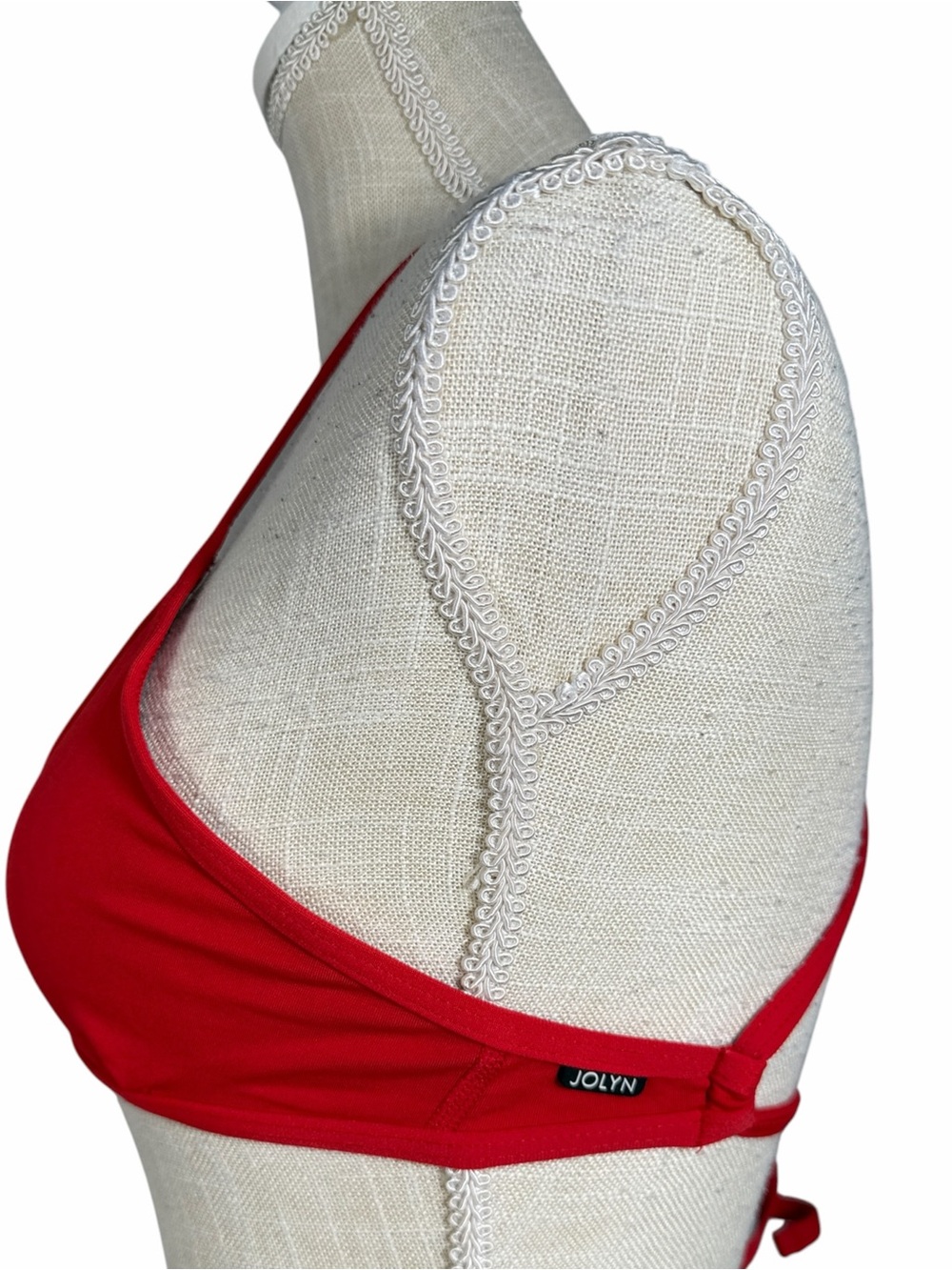 Jolyn Clothing Red Triangle Bikini Top - Picture 4 of 7